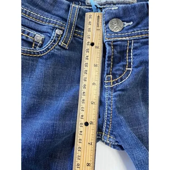 BKE Denim Jeans Women's 25R (28x30) Dark Wash Payton Skinny Straight Stretch - Picture 6 of 10